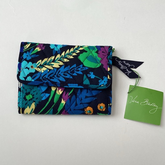 Vera Bradley Handbags - Vera Bradley Euro Wallet Midnight Blues, NWT